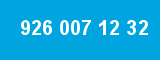926 007 12 32 926 007 12 32